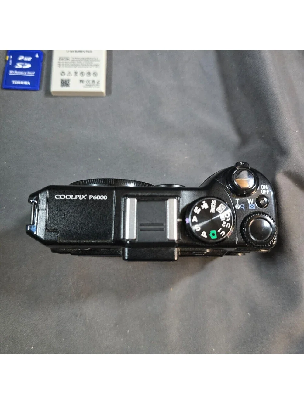 Nikon COOLPIX P6000 Compact Digital Camera Black W/ Battery Charger And Sd Card